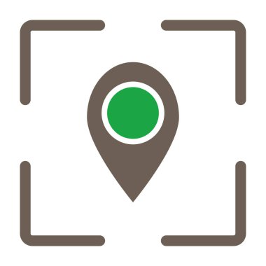 Harita işaretleyici vektör simgesi