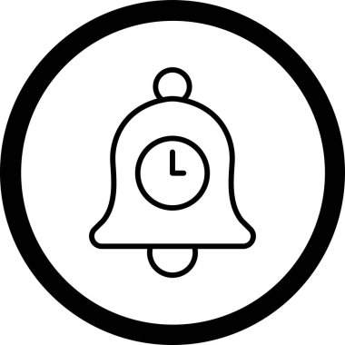 Çan simgesi, vektör çizimi