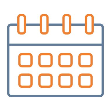 Takvim. Web simgesi basit illüstrasyon