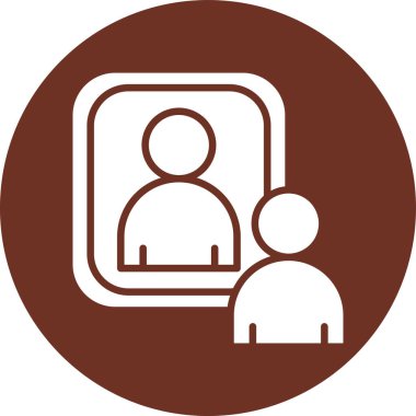 İnsan simgesinin vektör illüstrasyonu