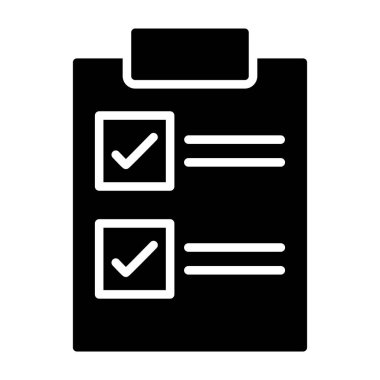 Liste web simgesi, vektör çizim