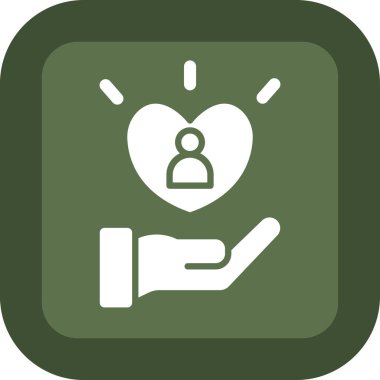 Eller yuvarlak kare düğme bakım