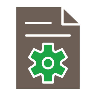 belge dosya simgesi, vektör illüstrasyonu