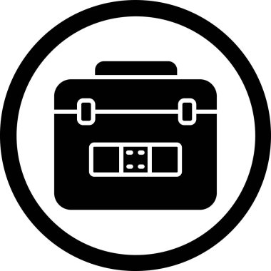 evrak çantası web simgesi basit tasarım