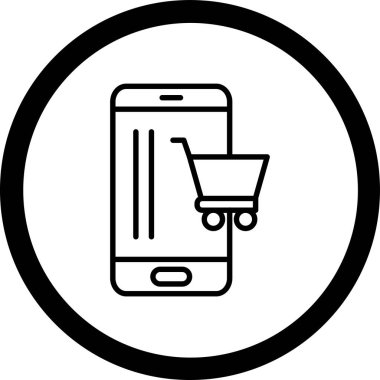 mobil simge vektör illüstrasyonu