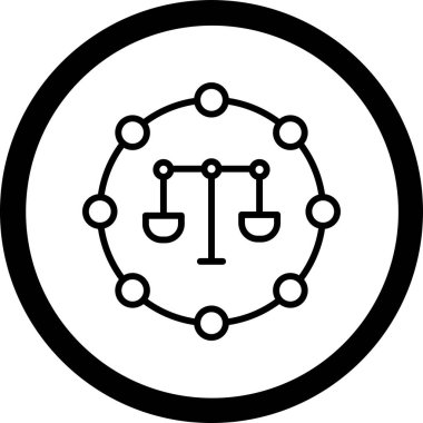 şebeke. Web simgesi basit illüstrasyon