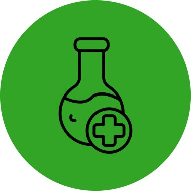 Modern b 'nin vektör illüstrasyonu tıbbın ikonundan yoksun