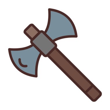 Beyaz arka plan üzerinde izole balta aracı