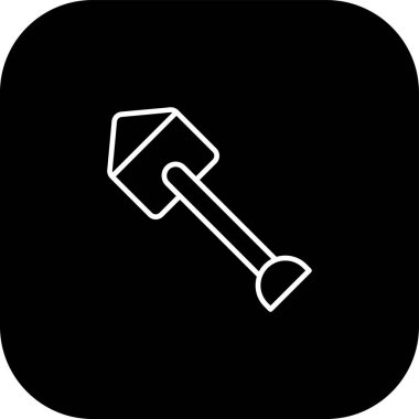 Çekiç vektör simgesi şeffaf arkaplanda izole edildi