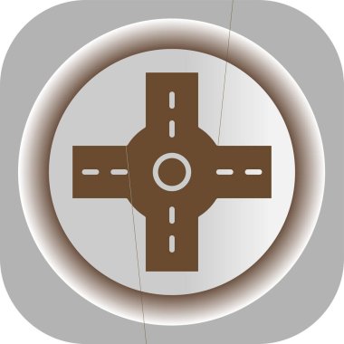 Benzersiz trafik sinyali vektör illüstrasyonu