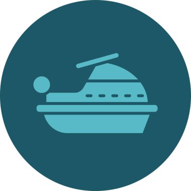 Eşsiz gemi vektör simgesi