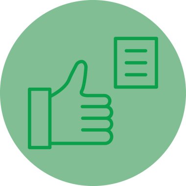 Başparmağını kaldır. Web simgesi basit tasarım