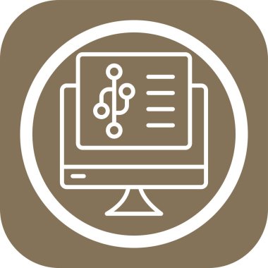 Seo işaretinin vektör simgesi, vektör illüstrasyonu