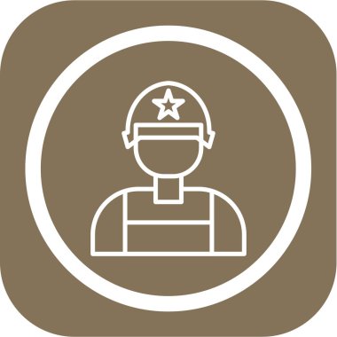 Modern Miğfer simgesinin vektör illüstrasyonu