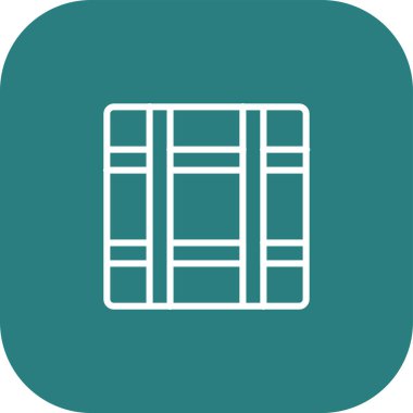 güzel kütüphane sembolü vektör simgesi