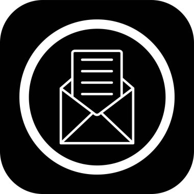 Vektör E- posta simgesi illüstrasyonu