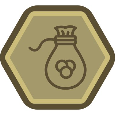 Kahve çekirdeğinin simgesi.