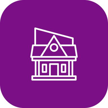 Benzersiz yapı vektör çizgisi simgesi