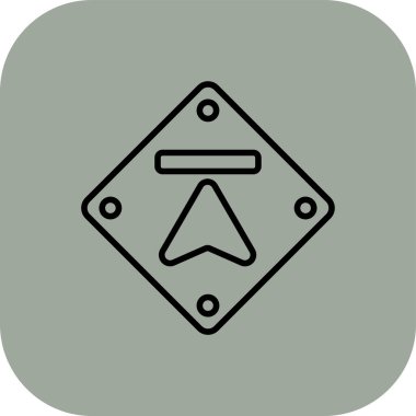 Pusula simgesinin vektör illüstrasyonu