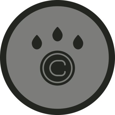 Bir köpek simgesinin vektör illüstrasyonu