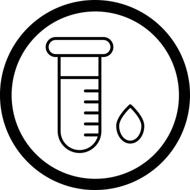 test matarası vektör simgesi