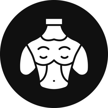 Basit bir göğüs kanseri ikonu