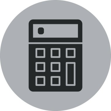 hesap makinesi simgesi, vektör illüstrasyonu