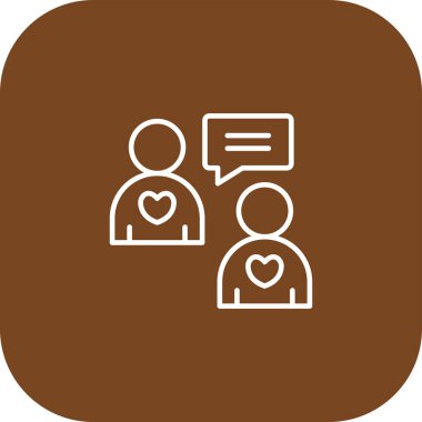 kalp sembolü, vektör illüstrasyonu olan bir grup insan