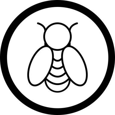 böcek vektör çizgisi simgesi