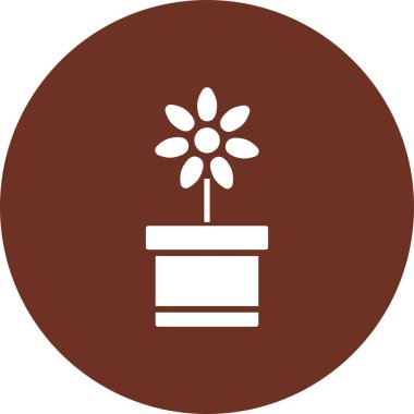 çiçek simgesi vektör illüstrasyonu