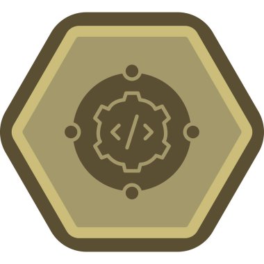 Tek bir rozet simgesinin vektör çizimi