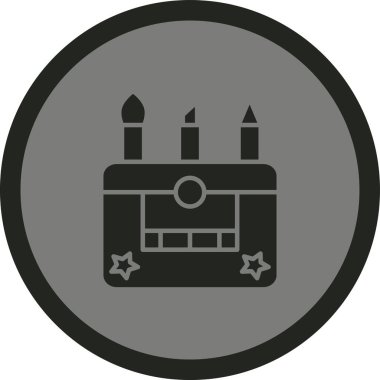 kek ikonu vektör illüstrasyonu