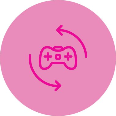 Oyun denetleyicisinin vektör simgesi