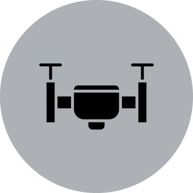 İHA simgesi vektör illüstrasyonu