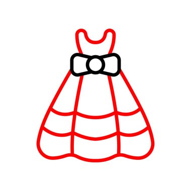 elbise simgesi vektör illüstrasyonu