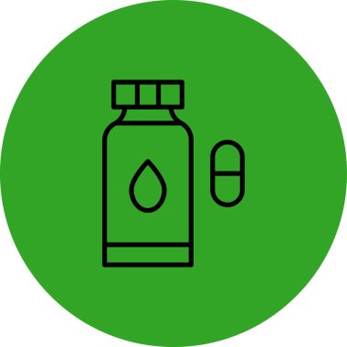 Bir ilaç simgesinin vektör illüstrasyonu