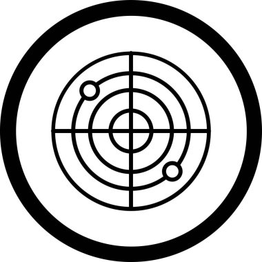 hedef simge, vektör illüstrasyonu