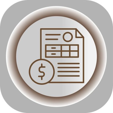 Paranın vektör simgesi, dolar