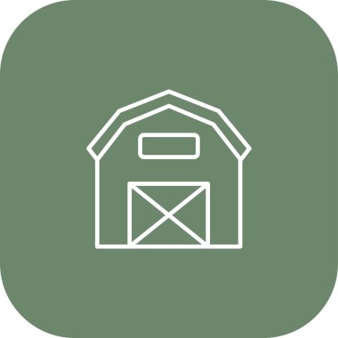 Barn simgesi, vektör çizimi