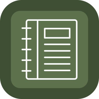 belge simgesi vektör illüstrasyonu