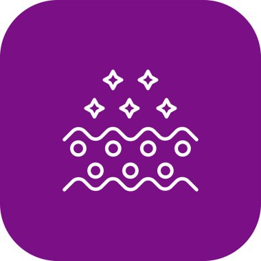 Güzel Kar Tanesi Çizgisi Vektör Simgesi