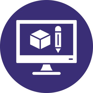 Dizüstü bilgisayar simgesinin vektör çizimi