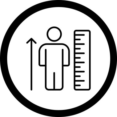 İnsan simgesinin vektör illüstrasyonu