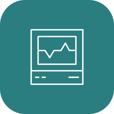 vektör lcd simgesi illüstrasyonu