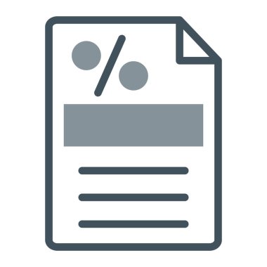 Belge. Web simgesi basit illüstrasyon