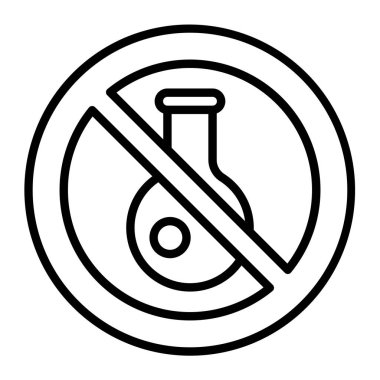 Dumanlı ikon vektör illüstrasyonu yok