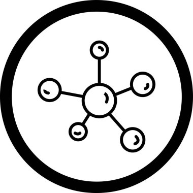 şebeke. Web simgesi basit illüstrasyon