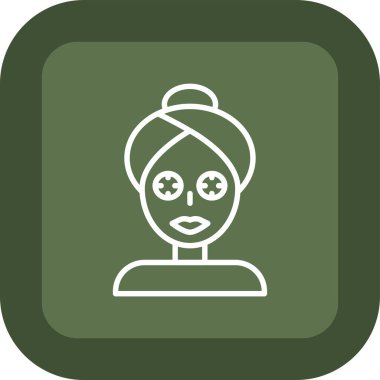 Bir kadın simgesinin vektör illüstrasyonu