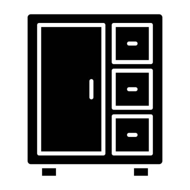 Dolap. Web simgesi basit illüstrasyon