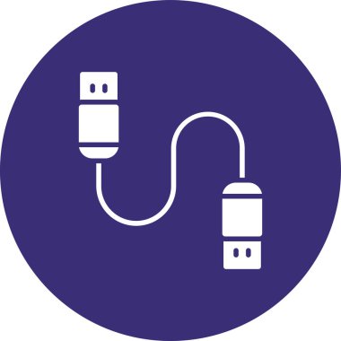 Kablo simgesinin vektör illüstrasyonu